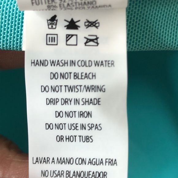 NWT Contours by Coco Reef Agate Ruffle Bandeau One Piece Size 12/36C - Aqua - Picture 9 of 9